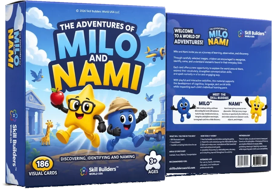 The Adventures of Milo & Nami box, front and back